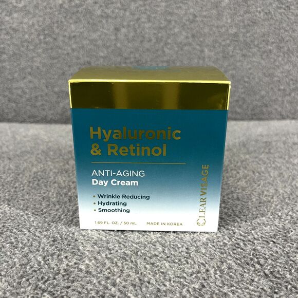 Clear Visage Hyaluronic & Retinil Anti-Aging Day Cream 1.69 fl oz New in Box - Picture 6 of 11